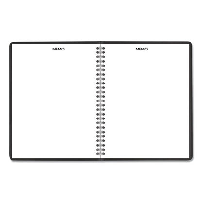 Dayminder Monthly Planner With Notes Column, Ruled Blocks, 8.75 X 7, Black Cover, 12-month (jan To Dec): 2024