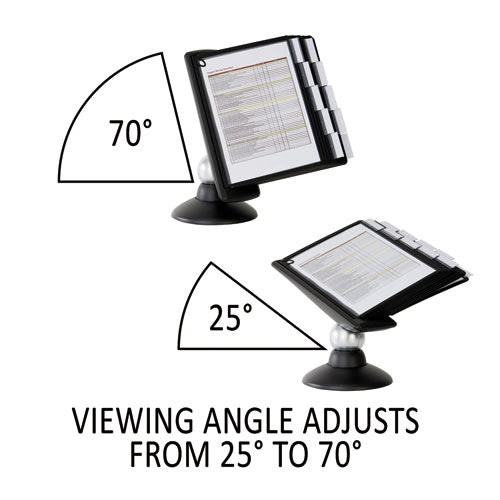 Sherpa Motion Desk Reference System, 10 Panels, Black Borders