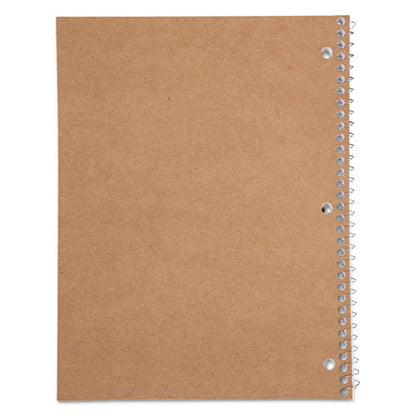 Spiral Notebook, 3-hole Punched, 1-subject, Medium/college Rule, Randomly Assorted Cover Color, (70) 10.5 X 7.5 Sheets