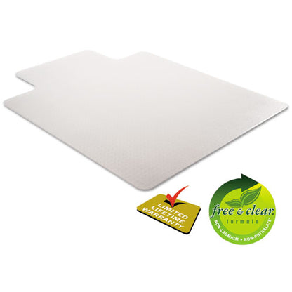 Duramat Moderate Use Chair Mat For Low Pile Carpet, 46 X 60, Wide Lipped, Clear