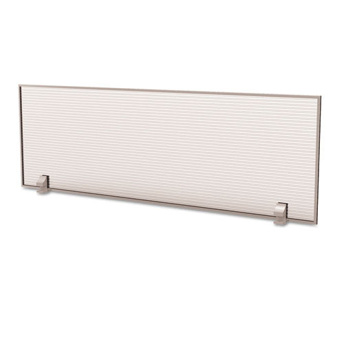 Trento Line Dividing Panel, Polycarbonate, 47.13w X 1.75d X 15.5h, Translucent