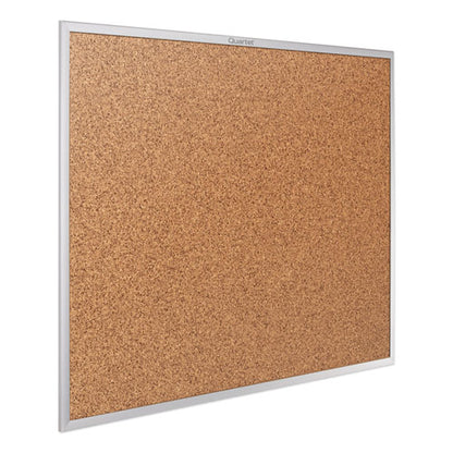 Classic Series Cork Bulletin Board, 96 X 48, Tan Surface, Silver Anodized Aluminum Frame