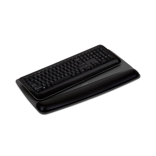 Antimicrobial Gel Keyboard Wrist Rest Platform, 19.6 X 10.6, Black/gray/silver