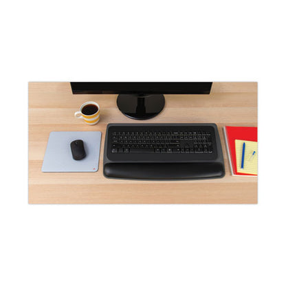 Antimicrobial Gel Keyboard Wrist Rest Platform, 19.6 X 10.6, Black/gray/silver