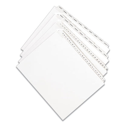 Preprinted Legal Exhibit Side Tab Index Dividers, Allstate Style, 25-tab, 1 To 25, 11 X 8.5, White, 1 Set, (1701)