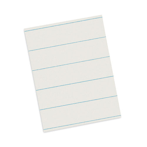 Ruled Newsprint Paper, 3/8" Short Rule, 8.5 X 11, 500/pack