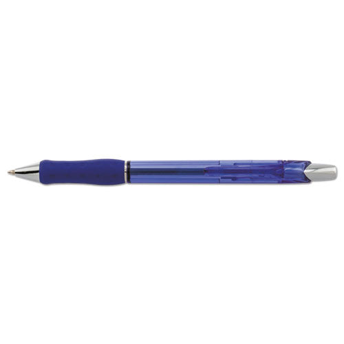 R.s.v.p. Super Rt Ballpoint Pen, Retractable, Medium 0.7 Mm, Blue Ink, Translucent Blue/blue Barrel, Dozen