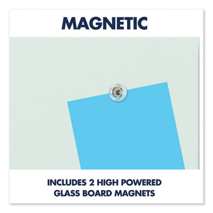 Element Framed Magnetic Glass Dry-erase Boards, 74 X 42, White Surface, Silver Aluminum Frame