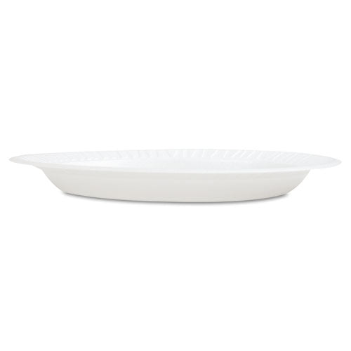 Concorde Foam Plate, 9" Dia, White, 125/pack, 4 Packs/carton