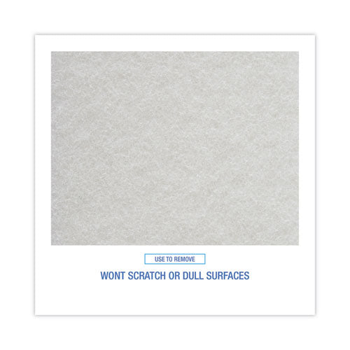 Light Duty Scour Pad, White, 6 X 9, White, 20/carton