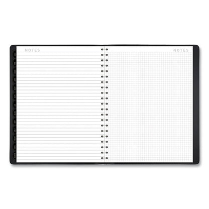 Contemporary Weekly/monthly Planner, Vertical-column Format, 11 X 8.25, Black Cover, 12-month (jan To Dec): 2024