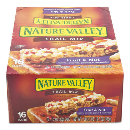 Granola Bars, Chewy Trail Mix Cereal, 1.2 Oz Bar, 16/box