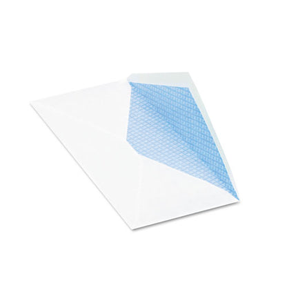 Security Tint Business Envelope, #10, Commercial Flap, Gummed Closure, 4.13 X 9.5, White, 500/box