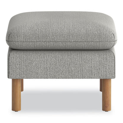 Parkwyn Series Ottoman, 23" X 23" X 17.5", Gray/oak