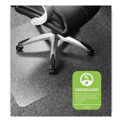 Cleartex Ultimat Polycarbonate Chair Mat For Low/medium Pile Carpet, 48 X 79, Clear