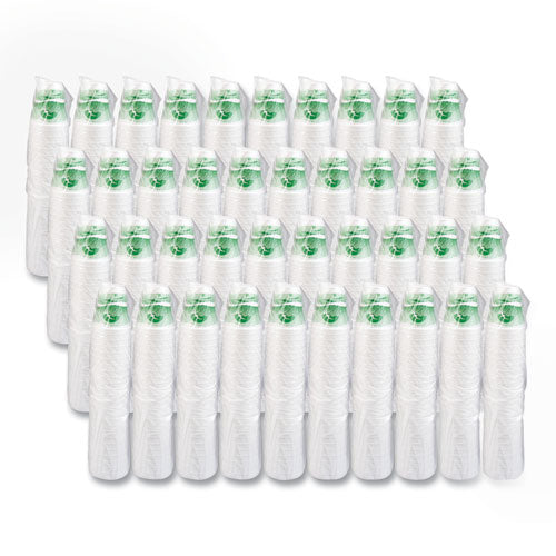 Horizon Hot/cold Foam Drinking Cups, 12 Oz, Green/white, 25/bag, 40 Bags/carton