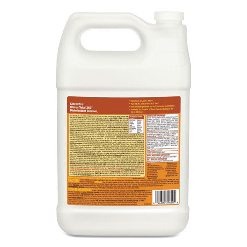 Total 360 Disinfectant Cleaner, 128 Oz Bottle, 4/carton