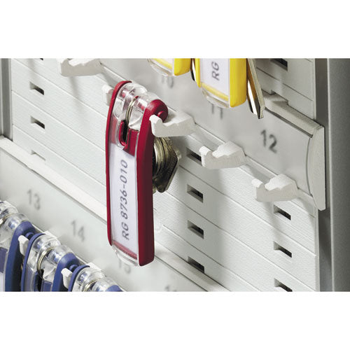 Locking Key Cabinet, 72-key, Brushed Aluminum, Silver, 11.75 X 4.63 X 15.75