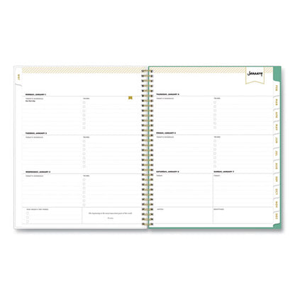 Day Designer Peyton Create-your-own Cover Weekly/monthly Planner, Floral Artwork, 11 X 8.5, White, 12-month (jan-dec): 2024