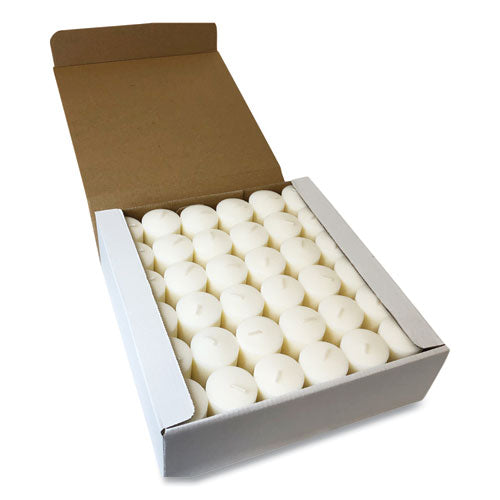 Food Warmer Votive Candles, 10 Hour Burn, 1.46"d X 1.33'h, White, 288/carton