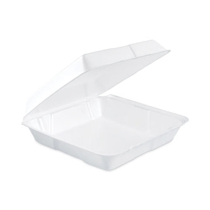 Foam Hinged Lid Containers, 9.25 X 9.5 X 3, 200/carton