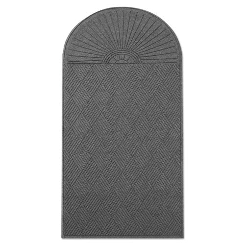 Ecoguard Diamond Floor Mat, Single Fan, 48 X 96, Charcoal