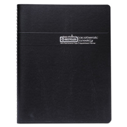 Recycled Academic Weekly/monthly Appointment Planner, 8 X 5, Black Cover, 13-month (aug To Aug): 2023 To 2024