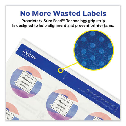 Laser/inkjet Media Labels, Inkjet/laser Printers, 2 X 2, White, 12 Labels/sheet, 10 Sheets/pack