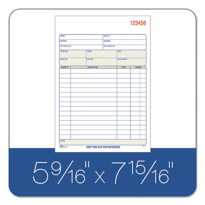 Sales Order Book, Two-part Carbonless, 7.94 X 5.56, 50 Forms Total