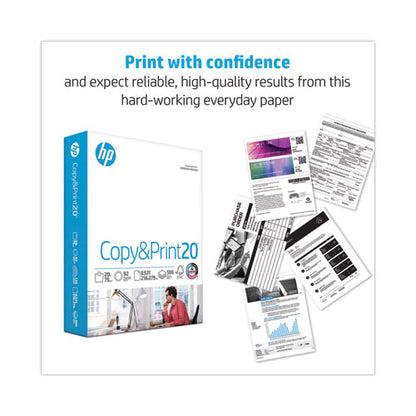 Copyandprint20 Paper, 92 Bright, 20 Lb Bond Weight, 8.5 X 11, White, 400 Sheets/ream, 6 Reams/carton