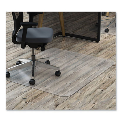 Economat All Day Use Chair Mat For Hard Floors, Rolled Packed, 45 X 53, Clear