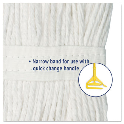 Cut-end Wet Mop Head, Cotton, No. 24, White