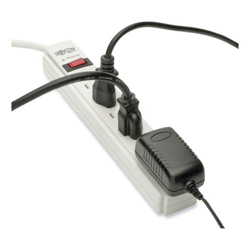 Protect It! Surge Protector, 6 Ac Outlets, 6 Ft Cord, 790 J, Light Gray