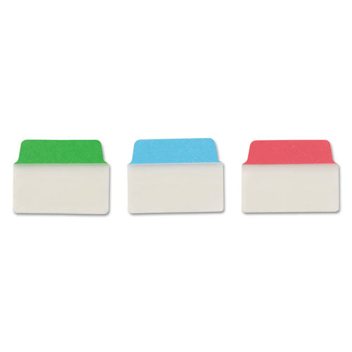 Ultra Tabs Repositionable Tabs, Standard: 2" X 1.5", 1/5-cut, Assorted Colors (blue, Green And Red), 48/pack