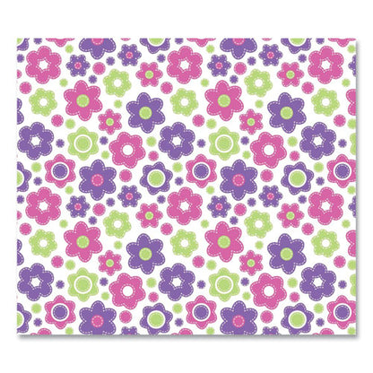 Fashionmat Chair Mat, Rectangular, 35 X 40, Daisies