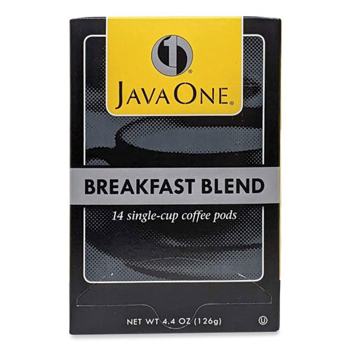 Coffee Pods, Breakfast Blend, Single Cup, 14/box