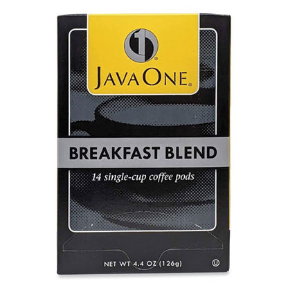 Coffee Pods, Breakfast Blend, Single Cup, 14/box