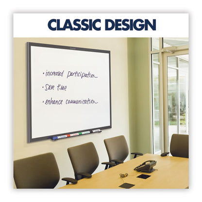 Classic Series Total Erase Dry Erase Boards, 72 X 48, White Surface, Black Aluminum Frame