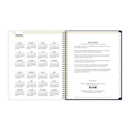 Day Designer Peyton Create-your-own Cover Weekly/monthly Planner, Floral, 11 X 8.5, Navy, 12-month (july To June): 2023-2024