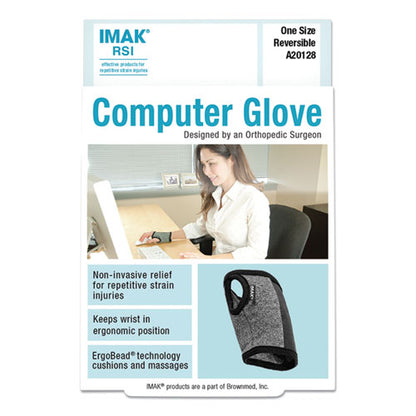 Computer Glove, Fits Left Hand/right Hand, Black