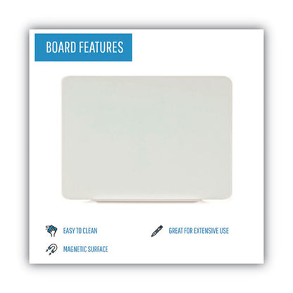 Magnetic Glass Dry Erase Board, 60 X 48, Opaque White Surface