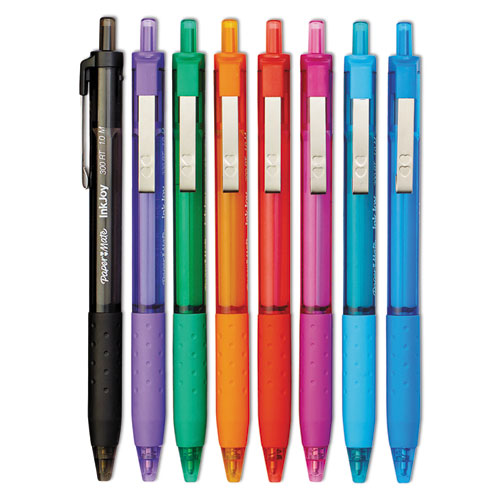 Inkjoy 300 Rt Ballpoint Pen Retractable, Medium 1 Mm, Assorted Ink And Barrel Colors, 24/pack