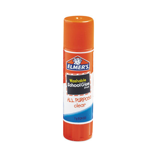 Washable School Glue Sticks, 0.24 Oz, Applies And Dries Clear, 4/pack