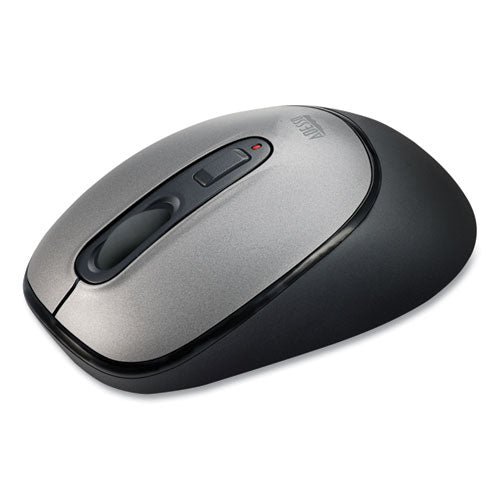 Imouse A10 Antimicrobial Wireless Mouse, 2.4 Ghz Frequency/30 Ft Wireless Range, Left/right Hand Use, Black/silver