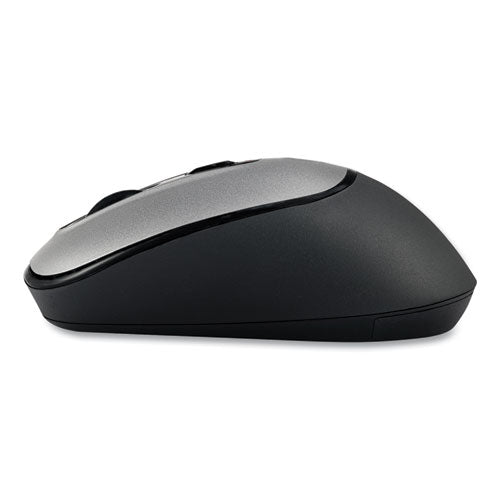 Imouse A10 Antimicrobial Wireless Mouse, 2.4 Ghz Frequency/30 Ft Wireless Range, Left/right Hand Use, Black/silver