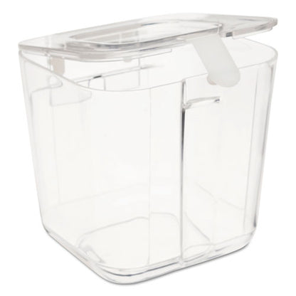 Stackable Caddy Organizer, Small, Plastic, 4.33 X 4 X 4.38, White