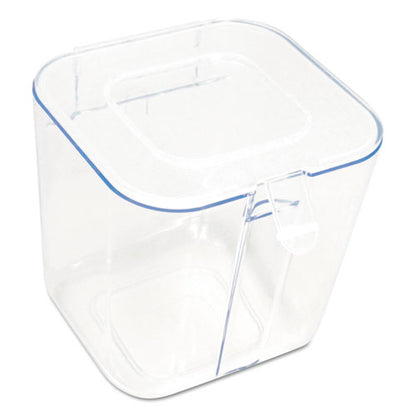 Stackable Caddy Organizer, Small, Plastic, 4.33 X 4 X 4.38, White