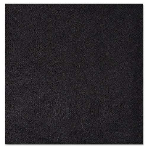 Beverage Napkins, 2-ply, 9 1/2 X 9 1/2, Black, 1000/carton