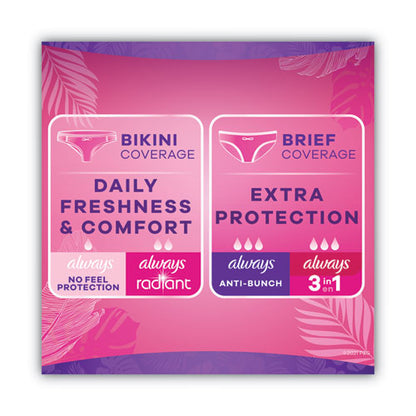 Thin Daily Panty Liners, Regular, 120/pack, 6 Packs/carton