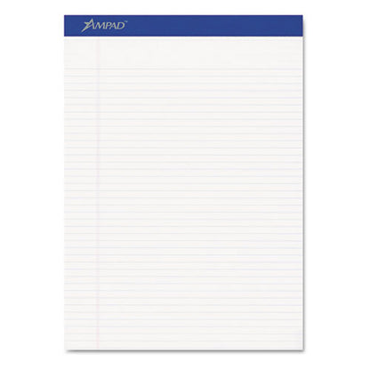 Perforated Writing Pads, Narrow Rule, 50 White 8.5 X 11.75 Sheets, Dozen